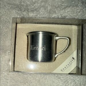 New in Box Danforth Pewter Silver BABY CUP Food Safe Engraved Silver ‘Michael’